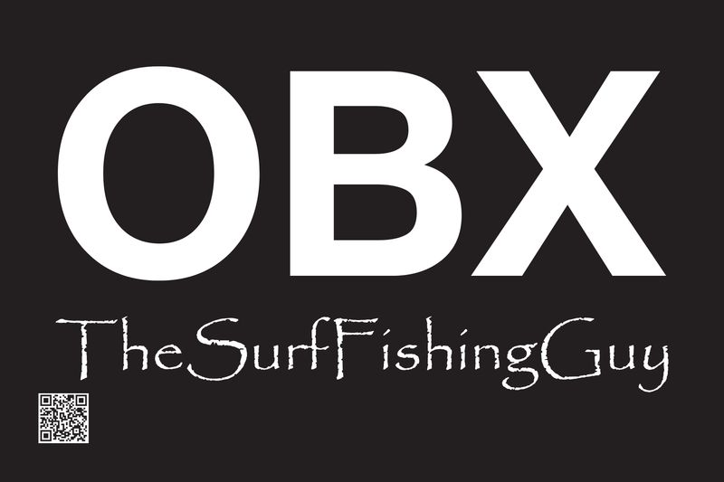OBX BLACK FLAG 12"X18" DOUBLE SIDED FLAG