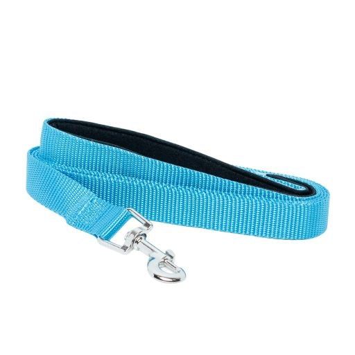 Padded Grip Dog Leash (5ft) - Light Blue