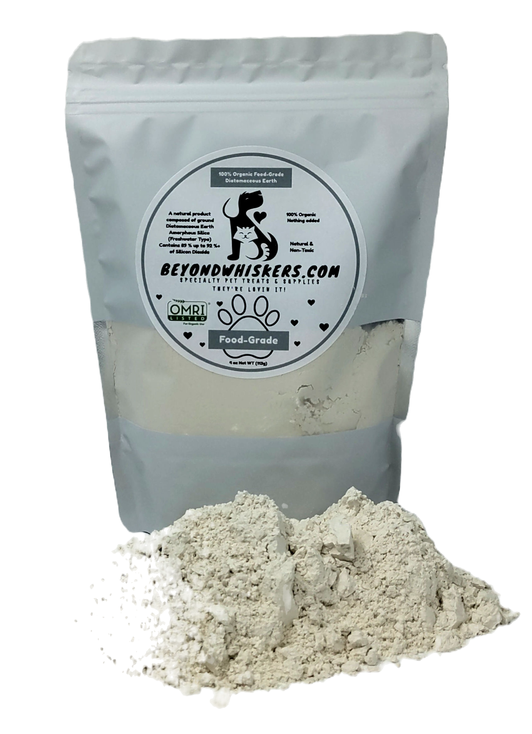 BeyondWhiskers Food Grade Pure Natural Diatomaceous Earth