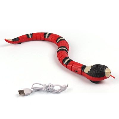 Interactive Smart Sensing Snake Cat Toy - Usb Rechargeable And Self-Playing