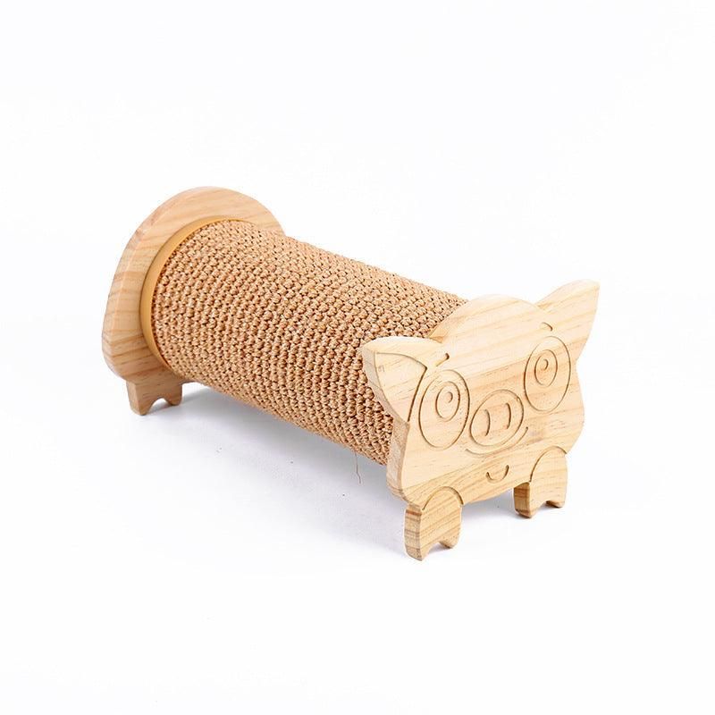 The Purrfect Paw-Polisher: Solid Wood Sisal Cat Scratching Post