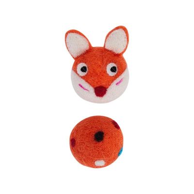 Colorful Interactive Felt Stretch Ball Cat Toy With Bell Sound - Engaging Pet Toy For Playful Cats