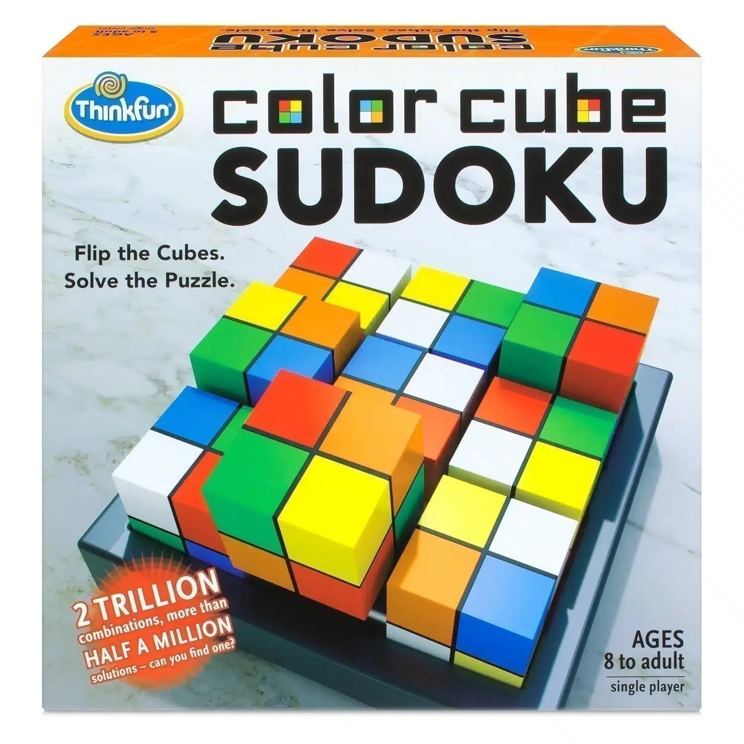 Colour Cube Sudoku -Flip the Cubes. Solve the Puzzle