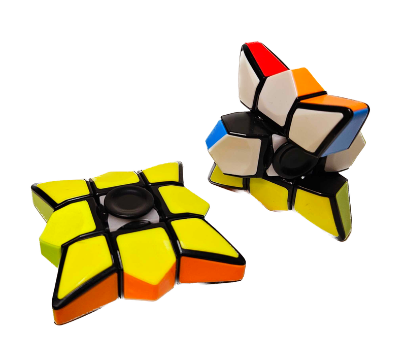 Yellow &amp; White Cube Spinner
