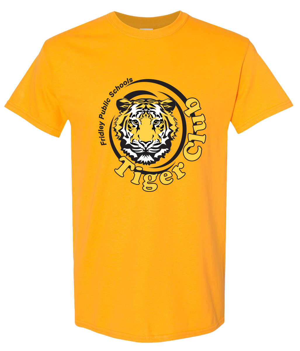 Tiger Club Logo-Wear T-Shirt Gold
