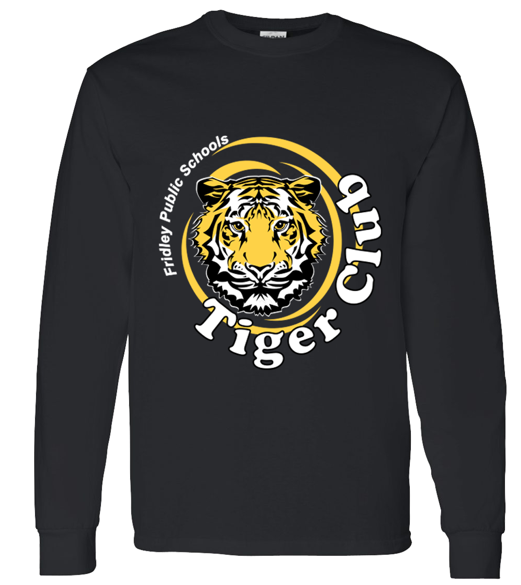 Tiger Club Logo-Wear T-Shirt Long Sleeve Black