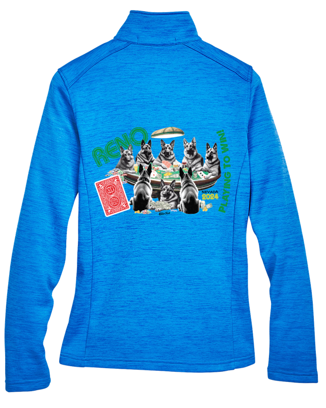 Too Chic Custom Newbury Mélange Fleece 1/4 Zip - Ladies'