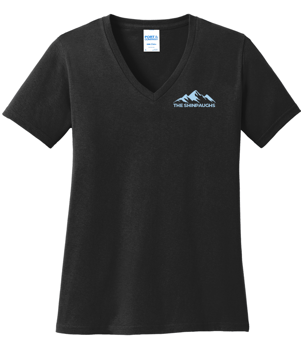 The Shinpaugh Woman's Logo-Wear V-Neck T-Shirt