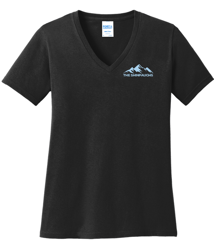 The Shinpaugh Woman's Logo-Wear V-Neck T-Shirt
