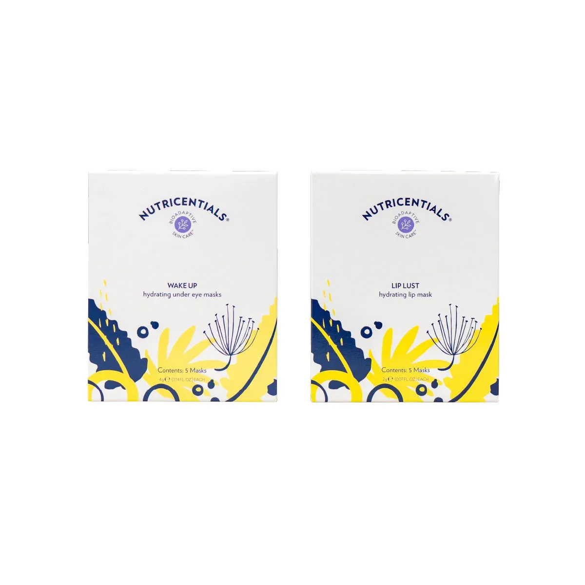 Nutricentials® Hydrating Lip Mask and Hydrating Under Eye Mask Bundle