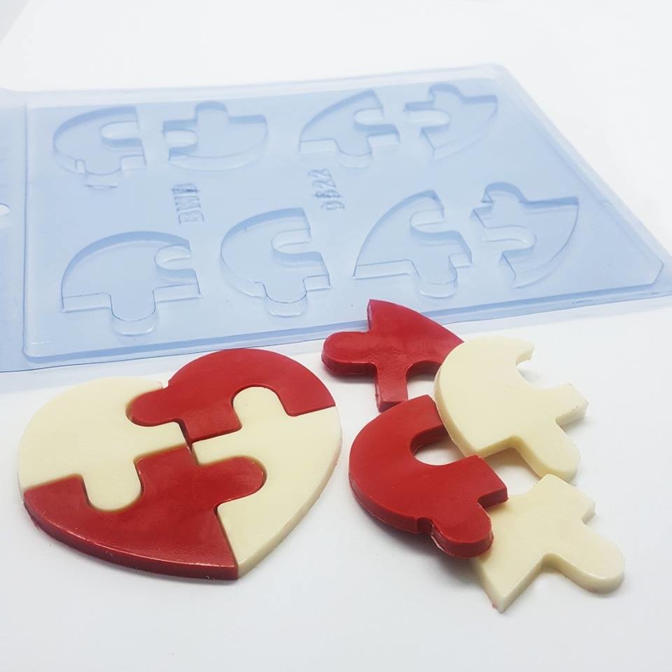 Heart Puzzle Chocolate Mold