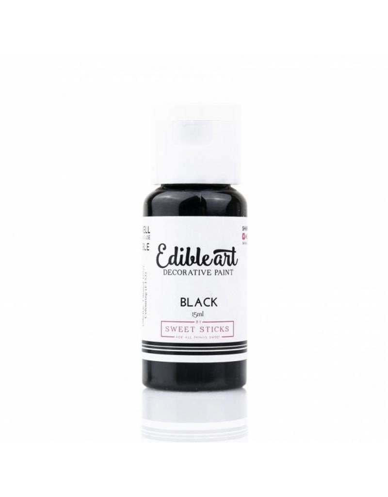 Edible Art Black Cake Paint Black .5 Fl Onz
