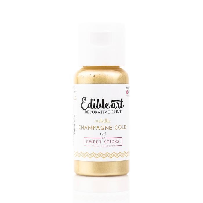 Metallic Champagne Gold Food Paint