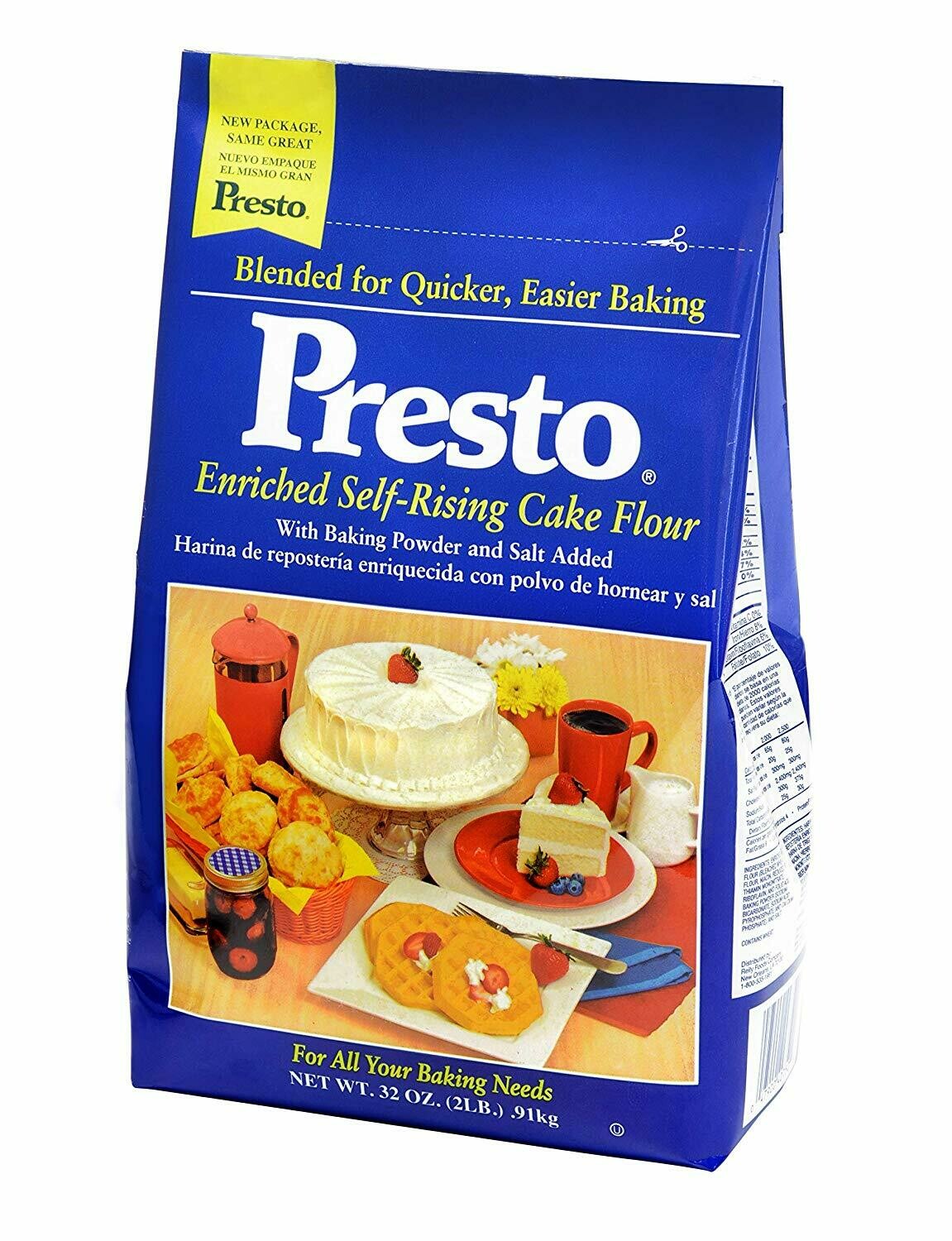 Presto Self-Rising Cake Flour 2lbs Bag