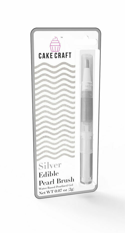 Silver Edible Brush-Pen by Cake Craft, USA