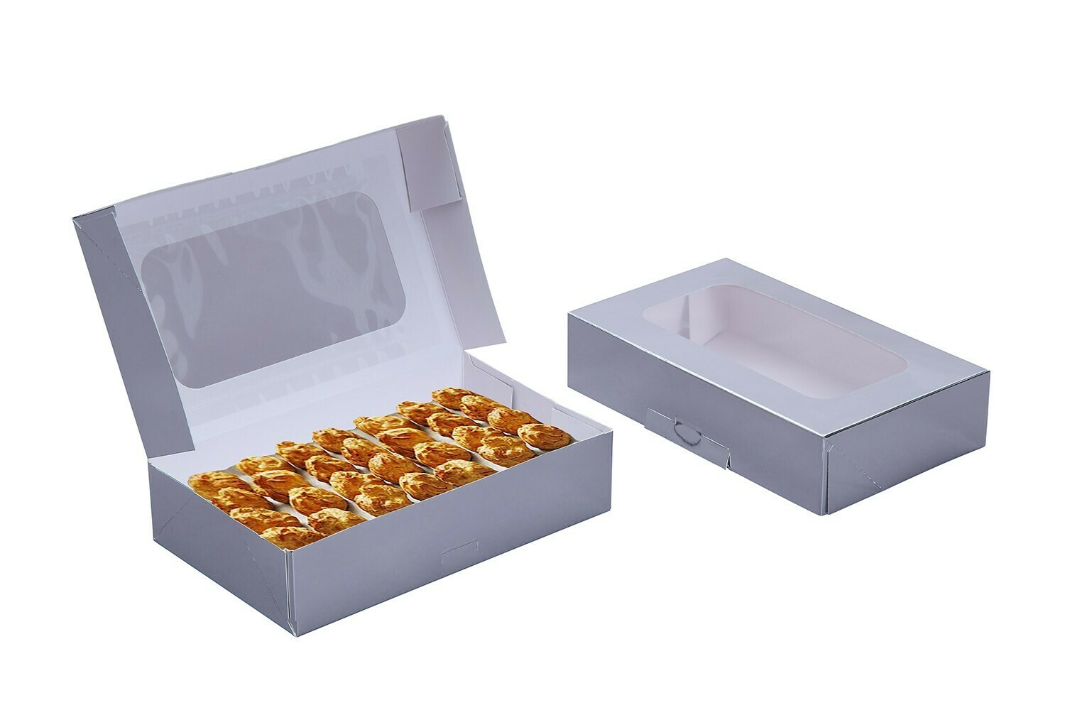 Silver Foil Cookie Box