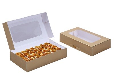 Gold Cookie Box