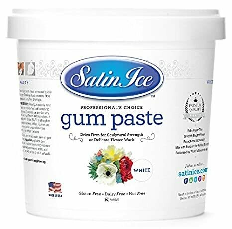 Satin Ice Gum Paste White 2lb