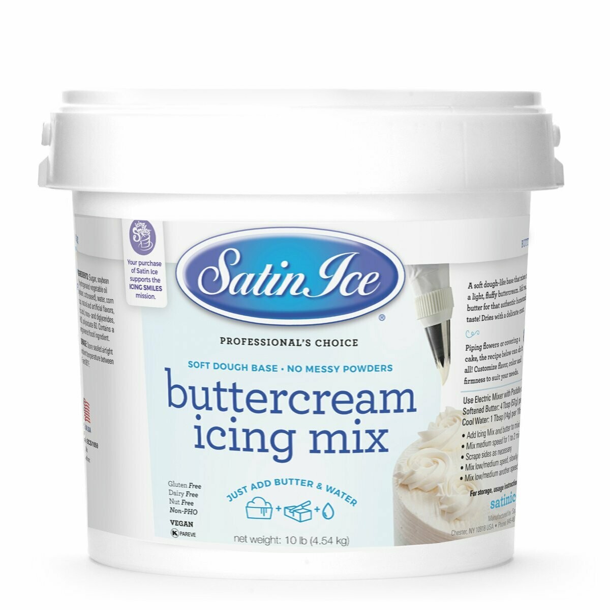 Satin Ice Buttercream Icing Mix 10lb