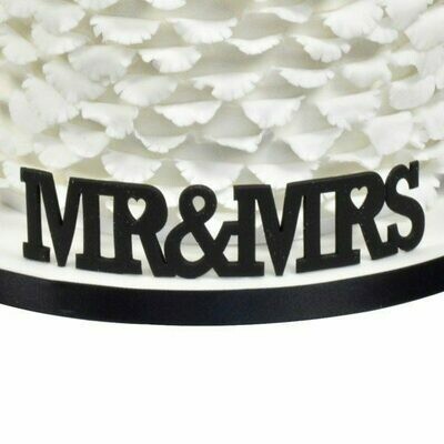 "Mr. & Mrs." Curved Word Cutter