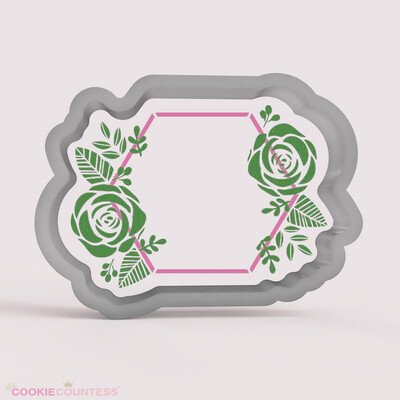 CC Hexagon With Flowers Cookie Cutter
