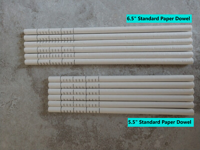 Standard Paper Dowel Rods 6.5" 24ct