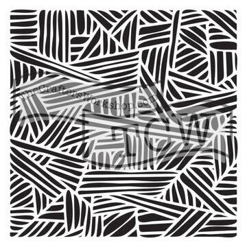 Mini Overlapping Stripes Stencil