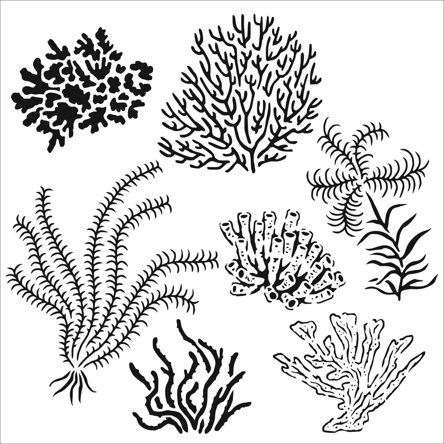 Gulf Coast Flora Stencil