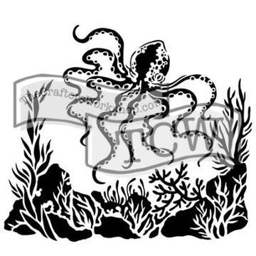 Mini Octopus Stencil