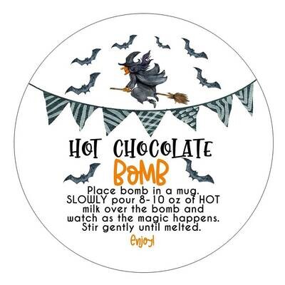 Halloween Hot Chocolate Bomb Stickers