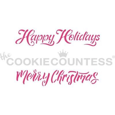 CC Holiday Sayings Stencil