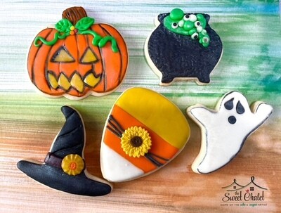 Basic Cookie Decorating Class for Teens "Halloween Edition" Saturday, Oct 29 from 11:00 AM -2:00 pm