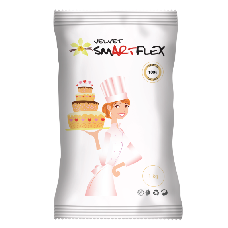 Smartflex Velvet Almond Flavor 1KG FONDANT (2.2 lbs)