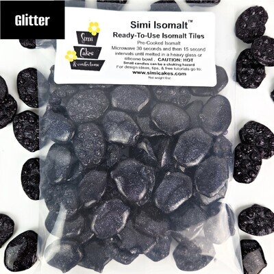 Simi Isomalt Black Glitter