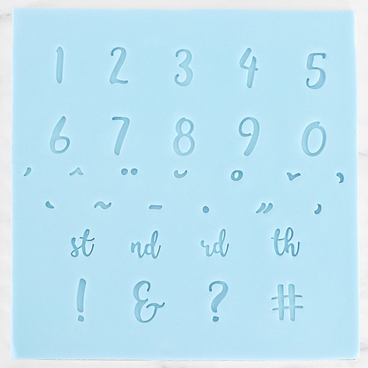 PME Fun Fonts Numeral And Special Stamping Set #1