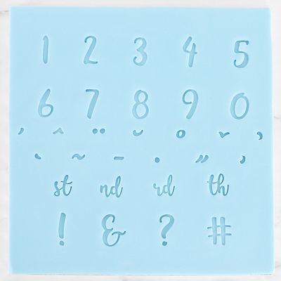 PME Fun Fonts Numeral And Special Stamping Set #1