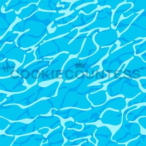 CC Water Pattern Stencil