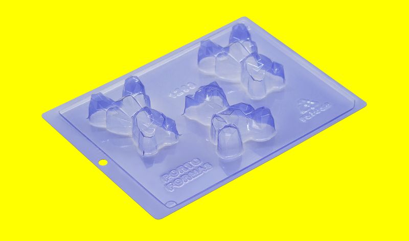 Baby Geometric Bear 3 Part Chocolate Mold   (BUY ONE CHOOSE SECOND) SEND A NOTE WITH YOUR PREFERENCES