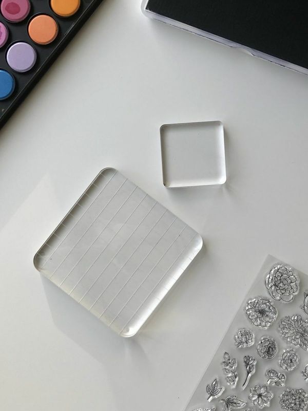 Cake Sketching Stamps - Acrylic Block Set