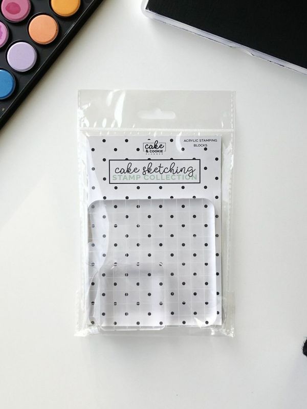 Cake Sketching Stamps - Acrylic Block Set