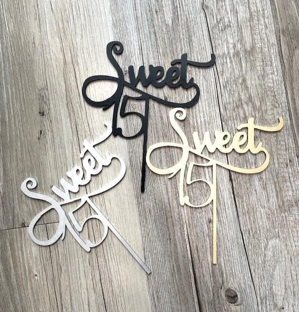 Wood Cake Topper S-15