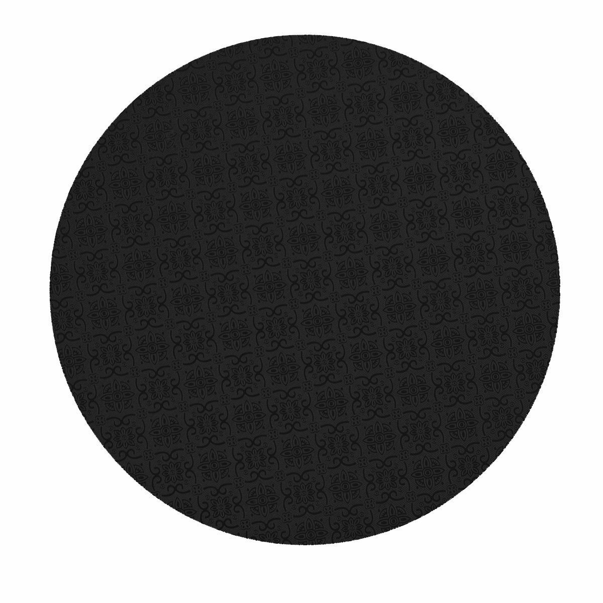 Round Black Cake Drum Sizes 6&quot; - 20&quot;