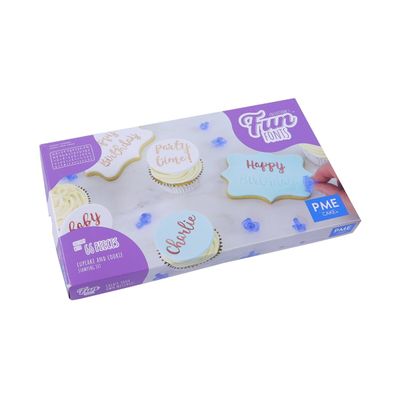 PME Fun Fonts Set #1Cupcakes/Cookies