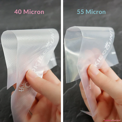 8" Tipless Piping Bags Pack Of 100 - 40 Microns