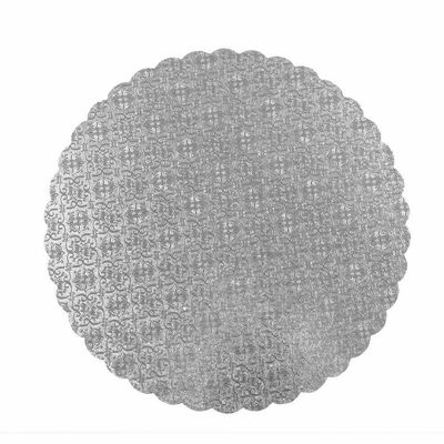 Scalloped Metallic Foil Cake Boards (Select Your Color and Size)