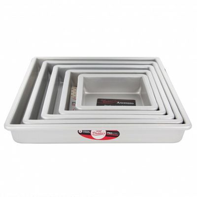 Fat Daddio&#39;s Square Cake Pans 4&quot; Depth