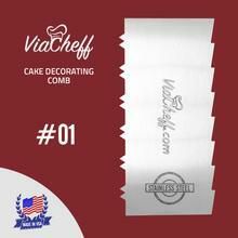 Cake Decorating Comb 4" X 8" DOUBLE SIDED