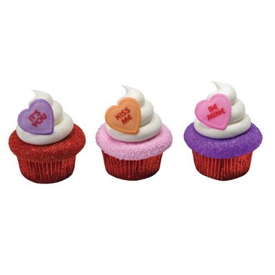 Valentine Sugar Buttons 6 pack