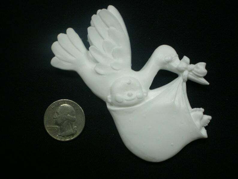 Stork w/ Baby Mold