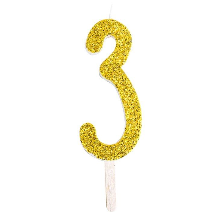 PME Number Candle #3